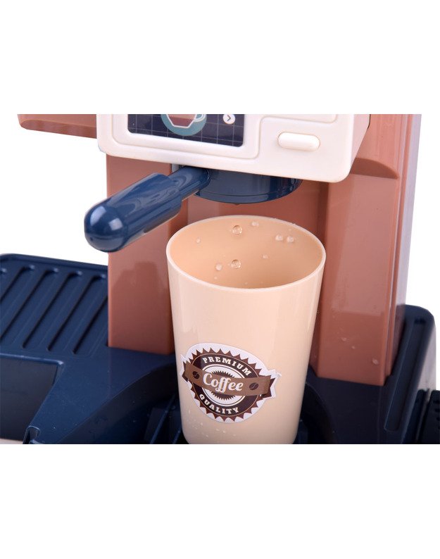 Kavos kavinė - kavos aparatas su kasos aparatu bei vitrina