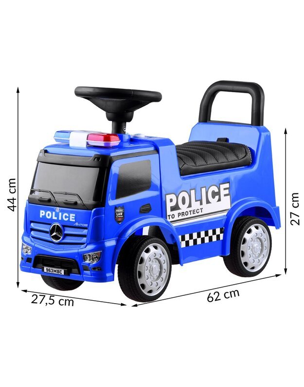 Mercedes POLICE ride-on toy car pusher ZA3690