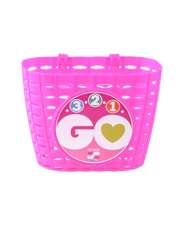 Pink basket set, bell, water bottle GO SP0617