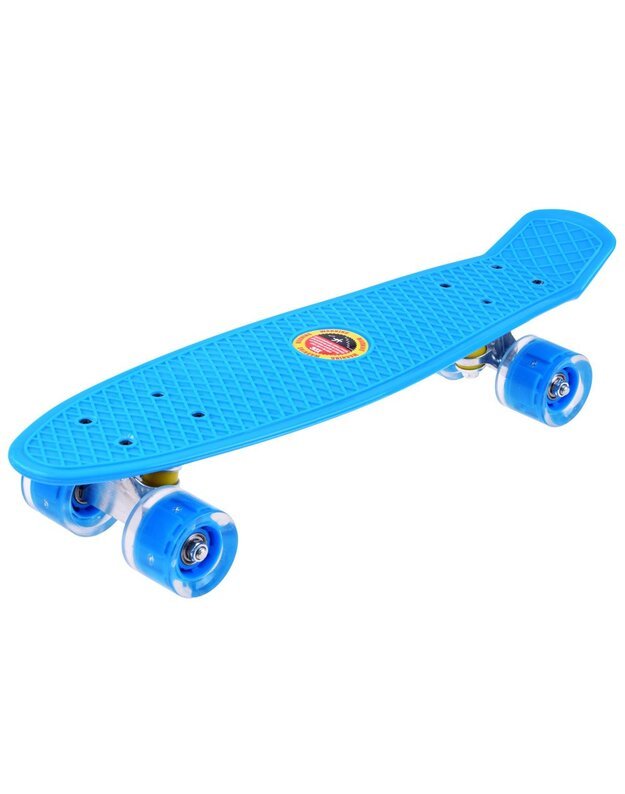 Plastic skateboard with glowing wheels SP0575