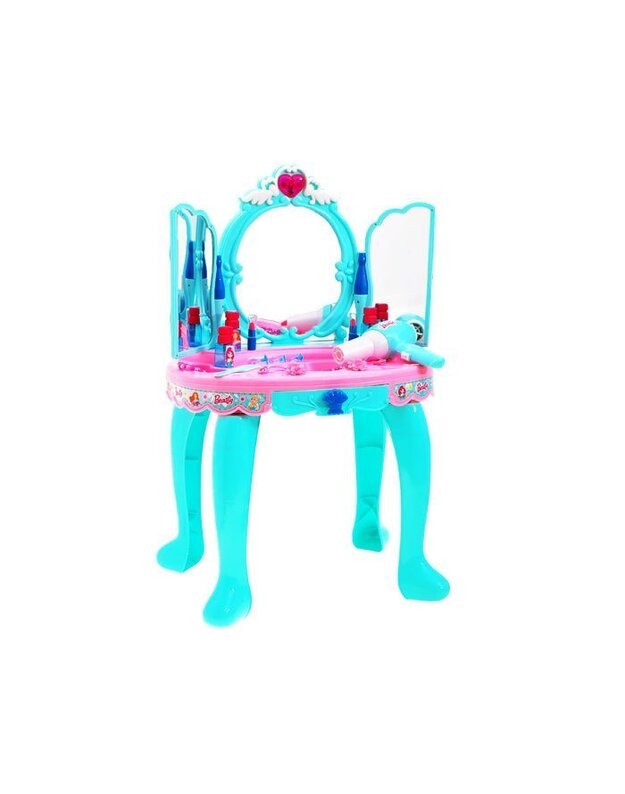 Princesės puošmenų veidrodėlis su priedais
