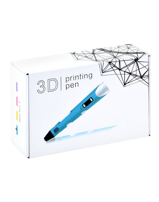 Stebuklingas rašiklis JK su užpildu 3D Printing Pen - rožinis