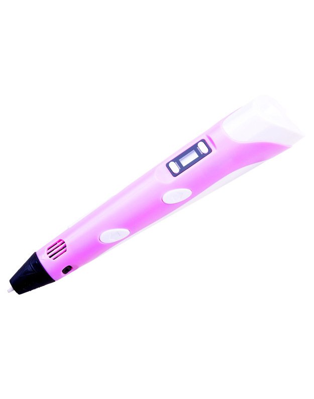 Stebuklingas rašiklis JK su užpildu 3D Printing Pen - rožinis