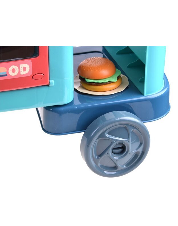 Vaikiška greito maisto virtuvėlė ant ratų Food Truck
