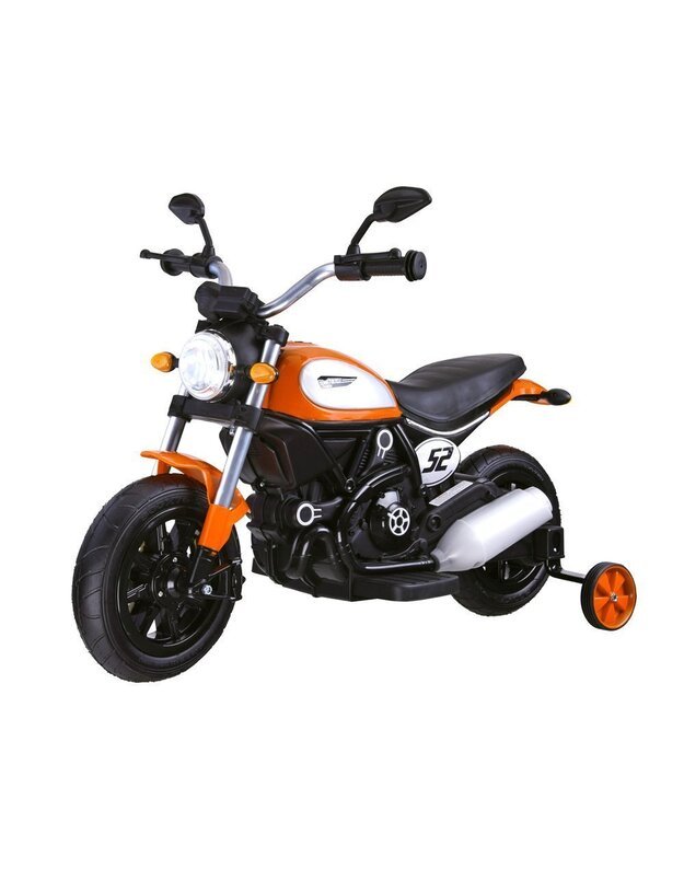 Vaikiškas elektrinis motociklas STREET BOB - oranžinis