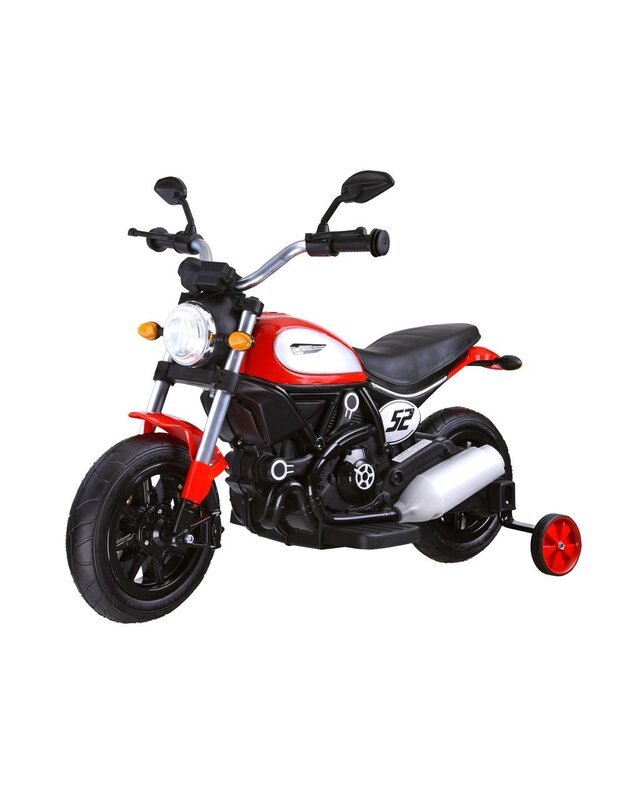 Vaikiškas elektrinis motociklas STREET BOB - raudonas