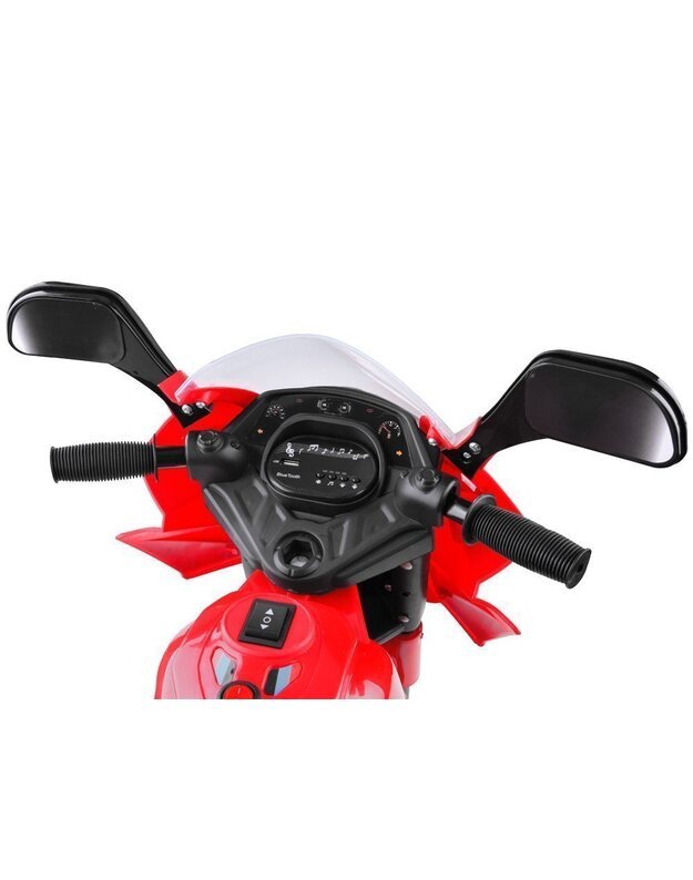  Vaikiškas elektrinis motociklas Vespa - raudonas