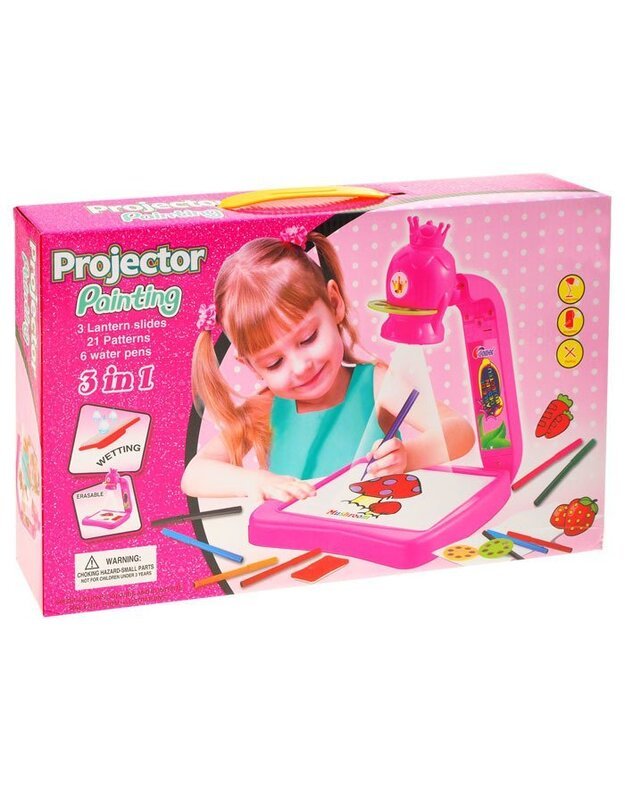 Vaikiškas staliukas piešimui su projektoriumi
