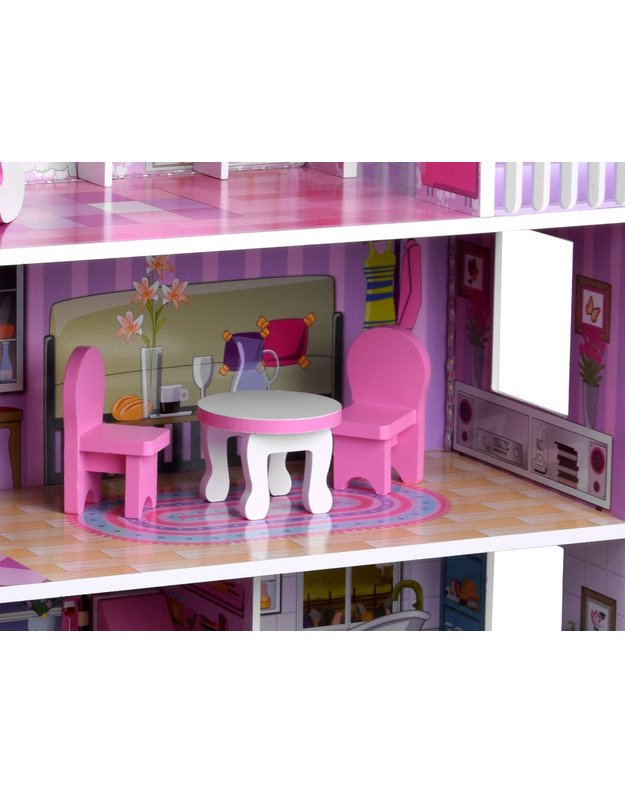 Wooden dollhouse furniture led light ZA4130