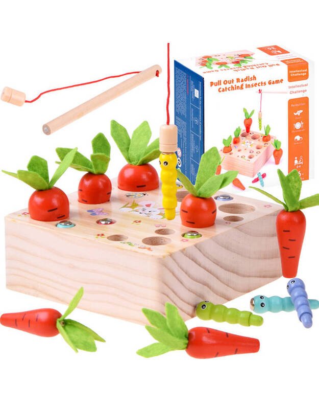 Wooden game match CARROTS AND WORKERS ZA3818