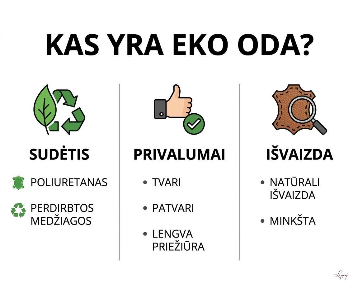 Kas yra eko oda? infografikas